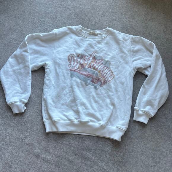 Djerf Avenue Graphic Crewneck Sweater - Picture 1 of 4